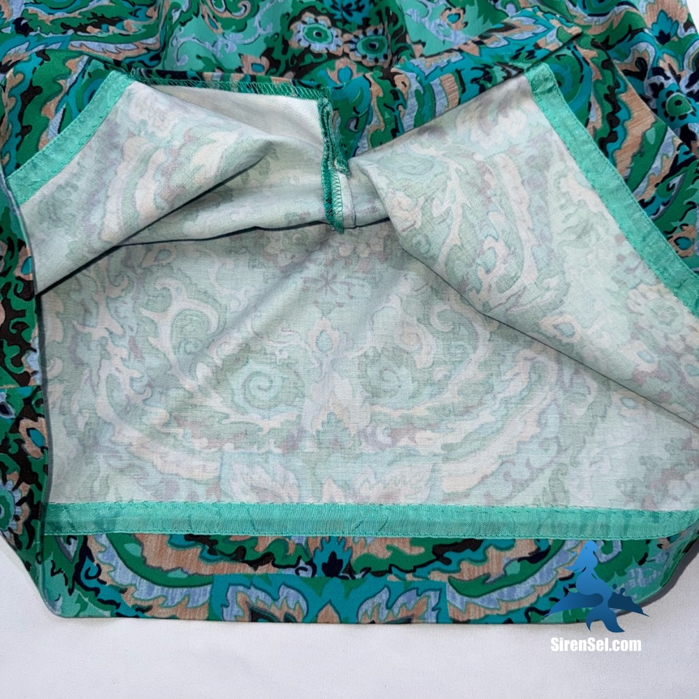 1169 J. Crew The Pencil Skirt - Size 2 - Casbah Green Medallion Print - Picture 6 of 9